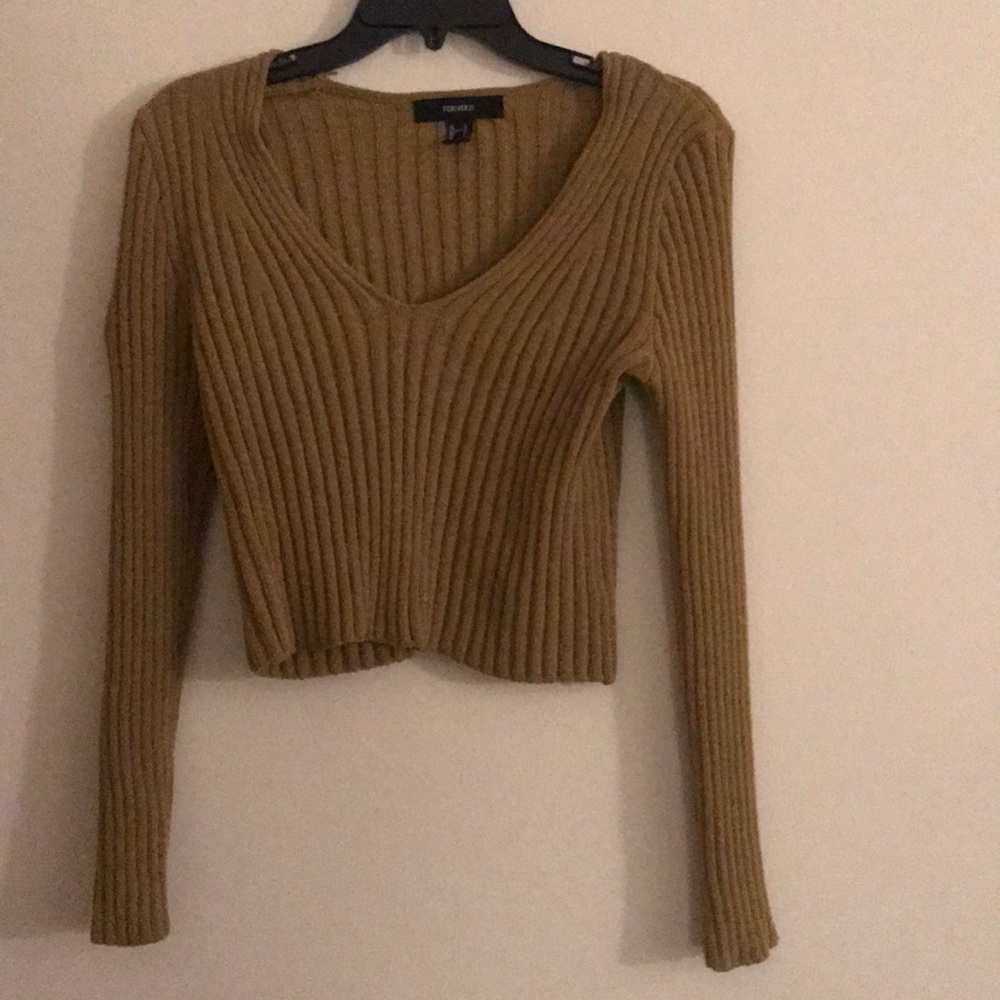 Long sleeve crop top